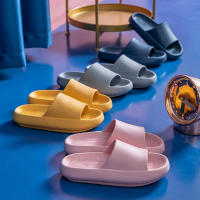 Zapatillas de suela gruesa para hombre y mujer, sandalias suaves de EVA, para el hogar Chanclas de playa, antideslizantes, talla grande 36-45 - details 5