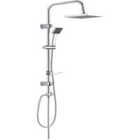 ‎ 35 x 0,22 x 98 cm Conjunto de Ducha Cuadrado Modelo, Lluvia, Plata - details 0