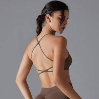 Sujetador deportivo cruzado, top sexy transpirable de secado rápido, sujetador de entrenamiento sin mangas para gimnasio - details 23