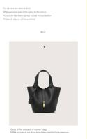 Nuevo bolso tipo cubo con estampado de lichi, bolso de mujer, bolso Picotin, mochila de lujo de alta gama - details 5