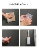 Cepillo de Inodoro de Silicona TPR A Prueba de Fugas, Cepillo de Limpieza Suave y Flexible con Base - details 11