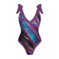 El nuevo traje de baño de una pieza es ajustado y delgado para las mujeres. - details 18