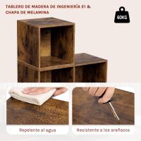 Estanteria Libreria con 6 Compartimentos, Estanteria de Almacenamiento de Madera, para Salon, Estudio y Oficina, Roble Claro, 90x30x90 cm - details 23