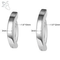 ZS-Piercing para el ombligo de Plata de Ley 925 para mujer, anillos para el vientre chapados en oro de 14K, Piercings para el cuerpo curvos inversos, 1 unidad - details 6