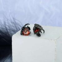 Pendientes de uñas de amor de mano SMA de la serie negra de Halloween, Retro simple, nuevo diseño de producto para mujer - details 1