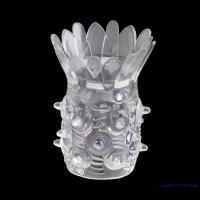 Anillo retardante de cristal en forma de piña para hombre, juguetes sexuales para agrandar el pene, bloqueo de eyaculación retardada, 2 unidades - details 5