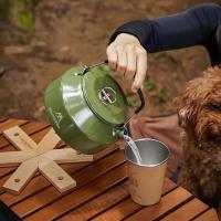 Tetera ultraligera con asa para camping, tetera de metal para paisaje al aire libre, camping y cocina, 1,4 litros - details 11