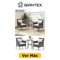 Conjunto de Muebles de Jardín, 3 Piezas de Ratán para Exterior, 2 Sillones con Cojines y 1 Mesa de Panel de Vidrio, Mesa y Silla para Terraza, Jardín, Patio (Marrón Oscuro) - details 7