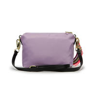 Bolso de hombro negro, nuevo bolso de mujer con cordón, bandolera de nylon con cremallera dorada - details 2