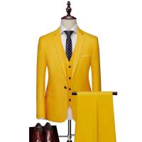 2024 Traje atractivo para hombres de primavera y otoño Conjunto de negocios de boda informal de tres piezas para novio - details 3