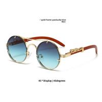 gafas de sol punk redondas retro para hombre, moda de conducción, gafas de sol avanzadas para compras de viaje multicolores para mujer. - details 9