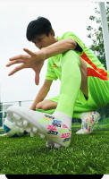 Masculino y femenino estudiantes adultos uñas rotas césped uñas artificiales largas mandarín pato zapatos de fútbol - details 21
