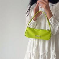 Bolso Oxford de hombro para mujer, diseño Retro, pequeño bolso con cremallera, bolso de mujer de Color sólido con asa superior - details 5