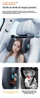 Almohada cervical para coche de 3 ejes |   Ganchos Dobles + Memoria Ortopédica |   Soporte Lumbar Ajustable |   Diseño Lateral para Dormir |   Universal para todos los coches |   Miravia España" - details 10