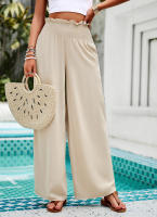 Ropa de mujer Primavera Verano Elegante Casual Color sólido Pantalones sueltos de pierna ancha - details 29