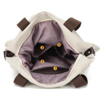 Bolso de mano informal europeo y americano para mujer, bandolera de hombro portátil de lona Simple, bolso cruzado de gran capacidad - details 21