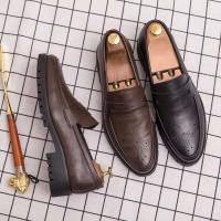 Mocasines tejidos con tacón plano de color liso, zapatos de cuero de cuello alto transpirables de alta calidad para hombres y mujeres - details 8