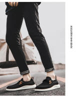 Zapatos de tela transpirable de malla tejida con mosca para hombre, estilo pedal viejo de Beijing, zapatos de lona. - details 11