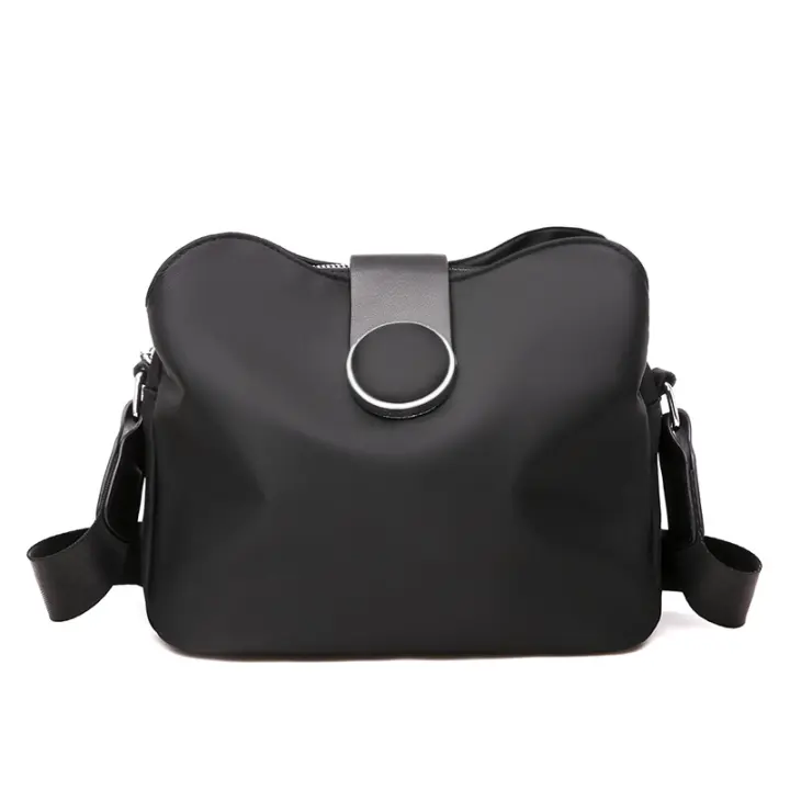 Bolso de hombre de Nailon Simple para Mujer, Bolsa de Mensajero impermeable, Bolso de Viaje, Bolso Pequeño, Bolso de Ocio - 1