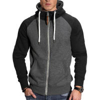 Sudadera deportiva para hombre, top con mangas de color en contraste, moda casual - details 23