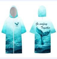 Poncho con Capucha de Secado Rápido Toalla de Natación Absorbente para Adultos Estilo de Cremallera - details 31