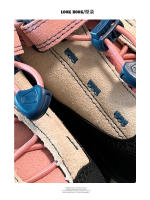 Nueva primavera al aire libre montañismo zapatos de senderismo anti-terciopelo de cuero de vaca casual zapatos deportivos niños y niñas niños medianos y viejos - details 7