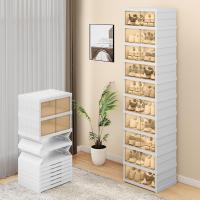 Caja de Zapatos Plegable Duradera 20 Piezas Organizables con Puertas Ajuste Aproximado hasta Tamaño 43 Muebles de Sala - details 0
