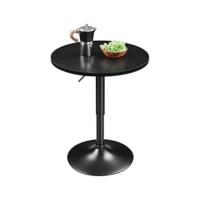 Juego de Taburetes de Bar de Altura Ajustable 86-107,5 cm Sillas de Bar Asiento Giratorio Reposapiés Cuadrado Estructura de Metal Galvanizado (Negro, 2 Unidades) - details 10
