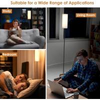 Lámpara de pie LED, lámpara de pie regulable para sala de estar, lámpara de pie con temperatura de 3 colores, lámpara de lectura con pantalla de lino e interruptor de pie - details 28