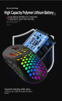 BL110-ratón inalámbrico para juegos, periférico con luz de respiración colorida RGB, recargable tipo C, 6D, Esports - details 9