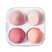 4-panel makeup egg with storage box Makeup Sponge Makeup Puff for wet and dry use - details 0
