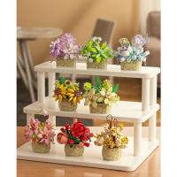 Bloques de Construcción de Flor Modelo de Plantas en Maceta DIY Cactus Suculentas Eternas - details 2