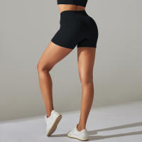 Hamidou-pantalones cortos deportivos para mujer, mallas transpirables de cintura alta para Yoga, correr, ciclismo, entrenamiento, gimnasio, Verano - details 13