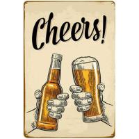 Every Beers A Cheers-carteles de hojalata de Metal para tiempo libre, decoración de pared para bares, hombre, cueva, cafetería, clubes, Retro - details 3