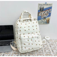 Mochila escolar fresca para mujer, literaria y artística, versátil, con flores informales, para niña y estudiante, novedad de 2024 - details 48