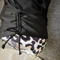 Conjunto de Baño de Estampado de Leopardo de Ajuste Delgado Cubierta Trasera con Pleces - details 32