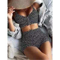 Bikinis de cintura alta para mujer _ bañadores con botones _ bañadores con motivos florales _ bóxers - details 8
