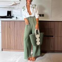 2025 nueva moda ropa de mujer, camisa estampada de manga larga + conjunto de pantalones, conjunto de dos piezas, casual relajado - details 2