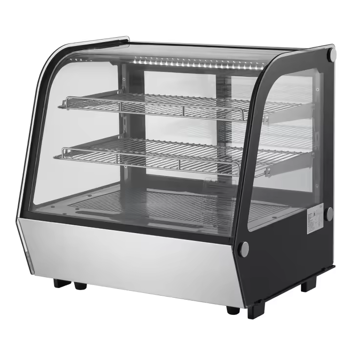 SucceBuy Vitrina refrigerada, vitrina de pastelería para encimera, refrigerador comercial, refrigeración por aire sin escarcha para panadería - 1