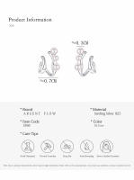 Pendientes de Doble Concha Irregular de Plata Esterlina S925 Joyería de Moda Sin Alergias para Mujeres Gift de Joyería de Metal - details 2