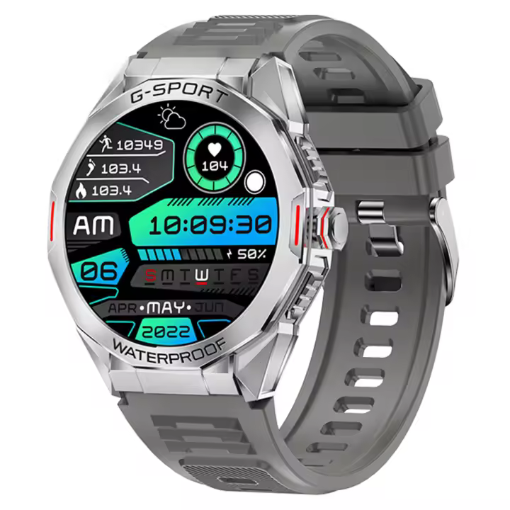 Reloj inteligente SANLEPUS para hombre, pantalla HD de 1,46 pulgadas, con medidor de pulso, reloj inteligente deportivo con más de 100 modos de ejercicio, llamadas Bluetooth - 1