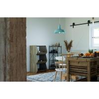 Servicio de cocina, almacenamiento, 2 estantes, 1 cesta de almacenamiento, con ruedas, cocina, sala de estar - Kitchen Wagon CW-005 - Marrón - details 6