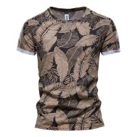 Novedad de verano, camiseta estampada, camisa de fondo para hombre con cuello redondo a la moda, top informal para hombre - details 10