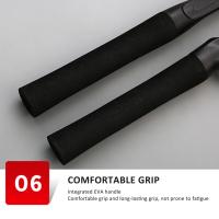 Caña de pescar de fibra de carbono, diseño ergonómico, cómoda de sujetar, adecuada para vacaciones de pescador, buen regalo - details 2