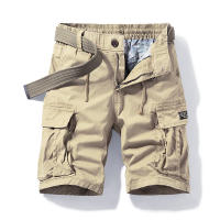 Men's Cargo Shorts Fit Short Outdoor Multi-Pocket Cotton Work Casual Shorts with No Belt - details 2
