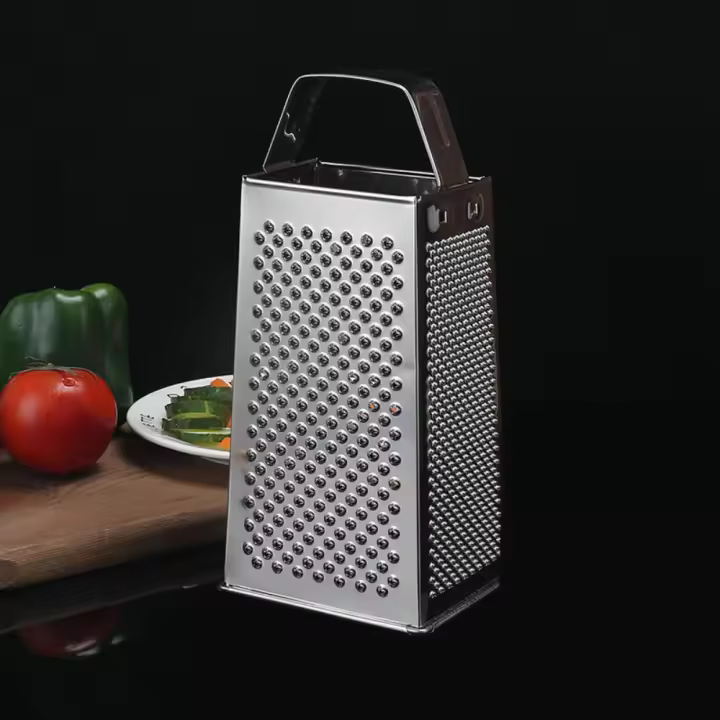 Práctico rallador de acero inoxidable 4 en 1, utensilios de cocina, cepillo multifuncional para ajo y jengibre, picador de cocina y verduras - 1