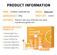Conjunto de Cuidado de la Piel de Vitamina C de 6 Piezas Incluye Toner, Sérum, Crema para los Ojos, Crema Facial, Protector Solar, Limpiador de Piel Húmedo - details 11