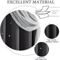 Cortinas de Dormitorio de Doble Capa Aislantes Térmicos Opaques con Ojales Protección UV,1 pieza - details 3