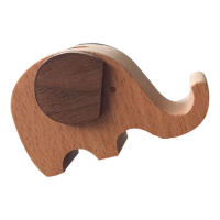 Portalápices de elefante de madera para mujer, soporte para teléfono, decoración de escritorio, regalos para elefante - details 4