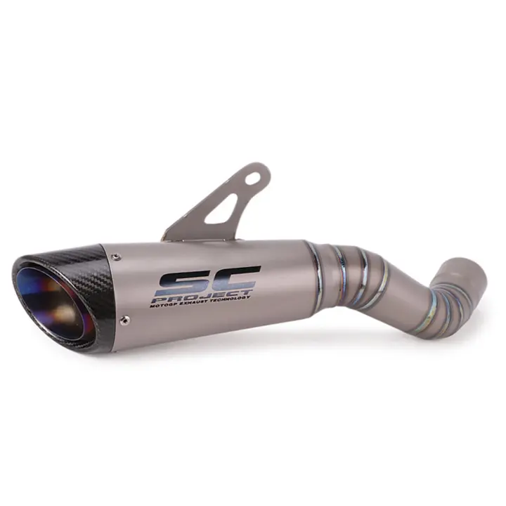 Titanium Alloy Slip On For Kawasaki Z900 SE A2 Z 900 Motorcycle Exhaust System Escape Modified Mid Link Pipe Muffler Pipe - 1